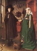 Jan Van Eyck Giovanna Cenami and Giovanni Arnolfini Sweden oil painting reproduction